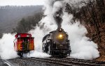 RDG 2102 steam cleaning the caboose